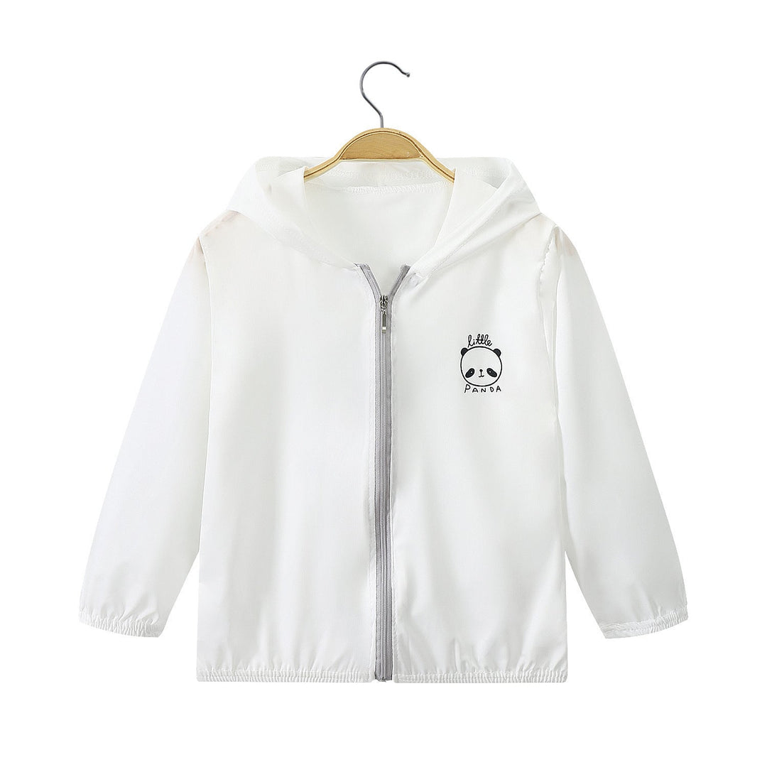 Unisex nan leichte Kapuzenjacke mit durchgehendem Reißverschluss und niedlichem Panda-Print  Drune