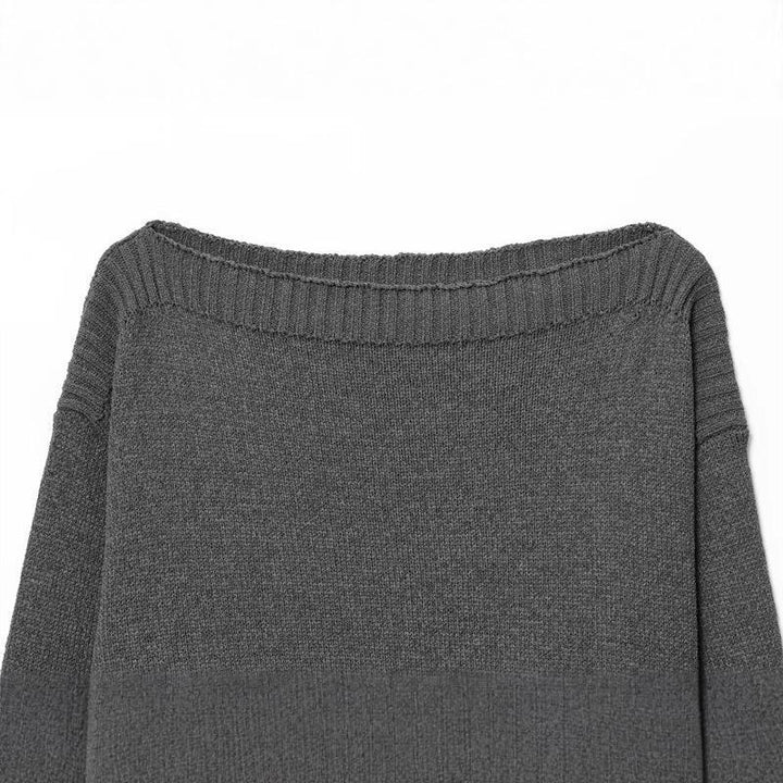 Damen kuscheliger Strickpullover mit weitem Schnitt und Rippbündchen Drune