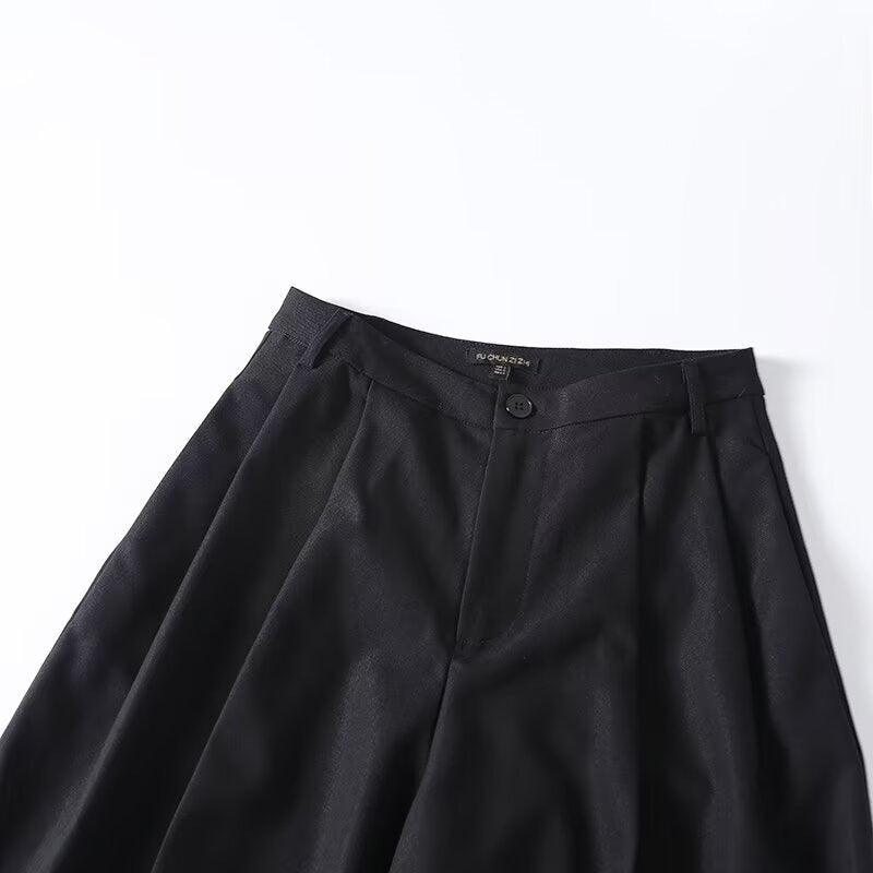 Damen Weite Palazzo-Hose mit eleganter Schnittführung und feiner Textur Drune