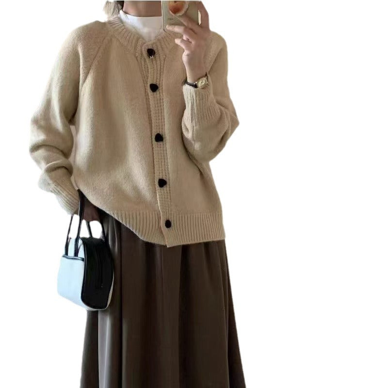 Damen modischer Strickcardigan Drune