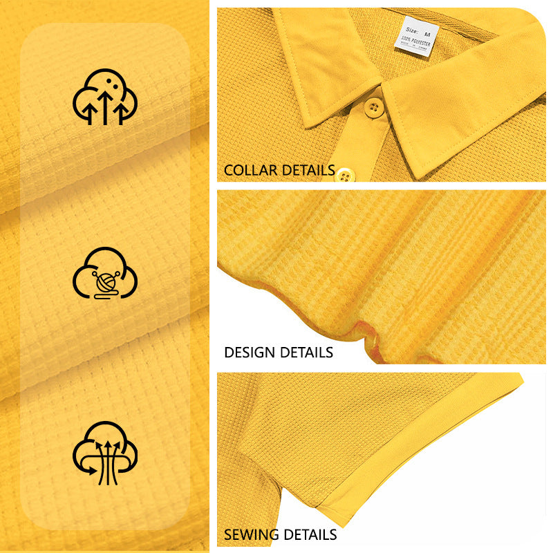 Herren nan Poloshirt mit Strukturstrick und schmalem Schnitt Drune