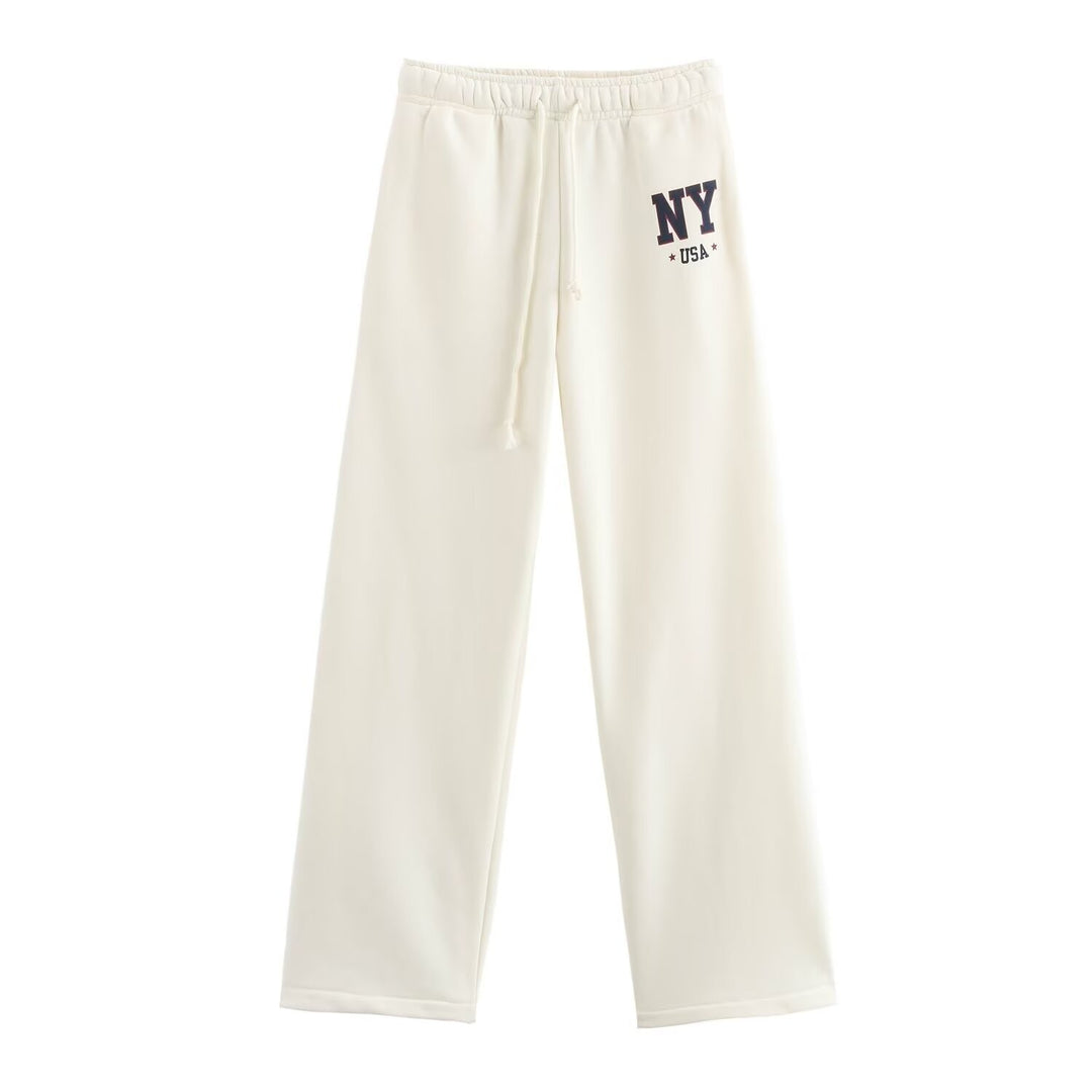 Damen Jogginghose mit seitlicher Logo-Applikation und elastischem Bund Drune