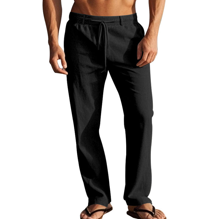 Herren Bequeme Strandhose mit elastischem Bund und praktischen Seitentaschen Drune