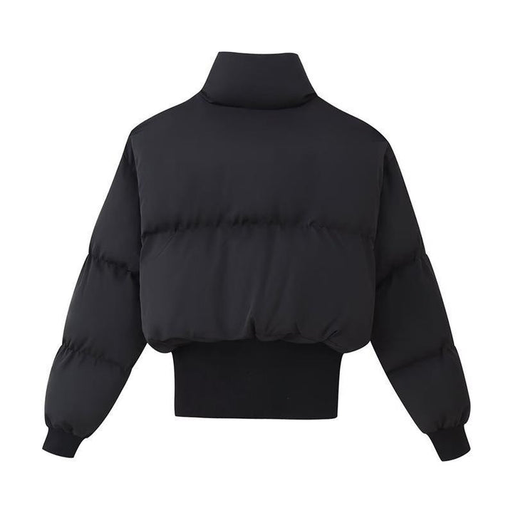Damen cropped Steppjacke mit hohem Kragen und modernen Details Drune