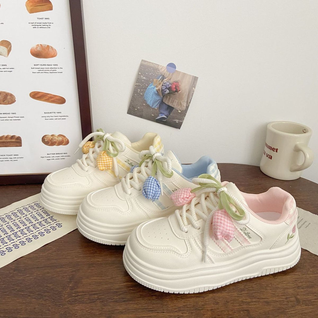 Damen Modische Sneakers mit verspielten Basketdetails und dämpfender Sohle Drune