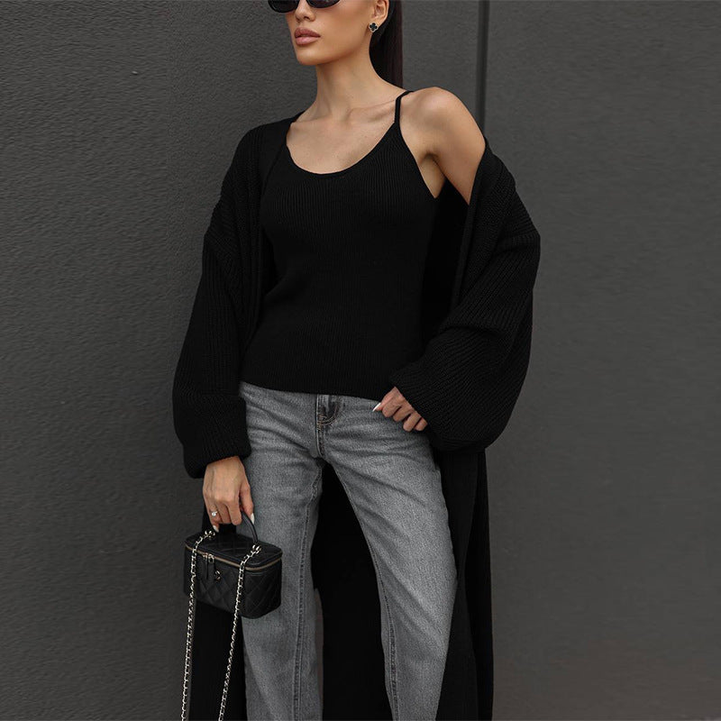 Damen lässiger Strickmantel Drune