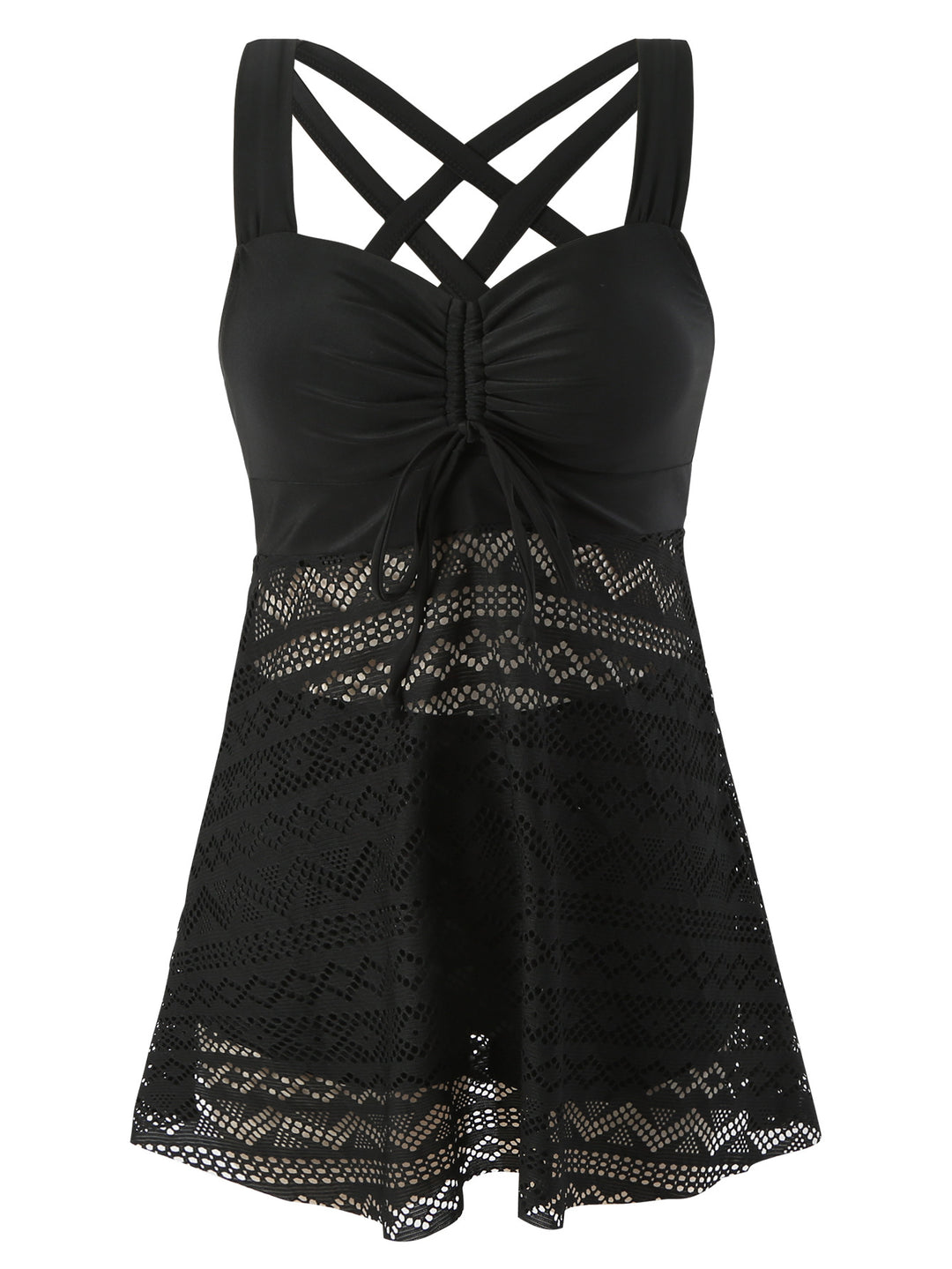 Damen Schwimmkleid mit raffinierter Rückenpartie und sehr elastischer Stoffqualität Drune