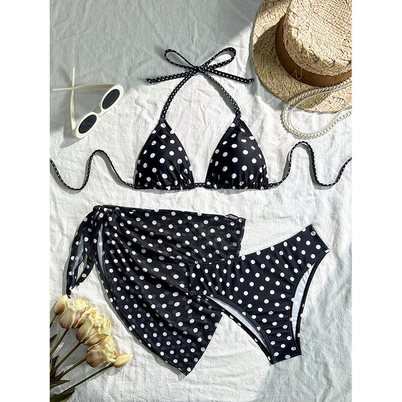 Damen Triangel-Bikini mit elegantem Wickelrock Drune