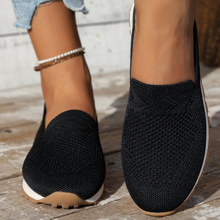 Damen Komfortable Slip-On Sneakers Drune