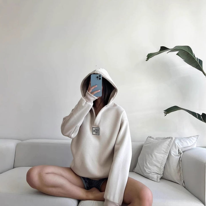 Damen gemütlicher Kapuzenpullover mit lässigem Schnitt und hochwertigen Materialien Drune