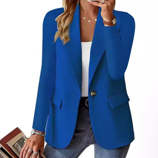 Damen Elegante und bequeme Blazerjacke mit klassischem Revers Drune