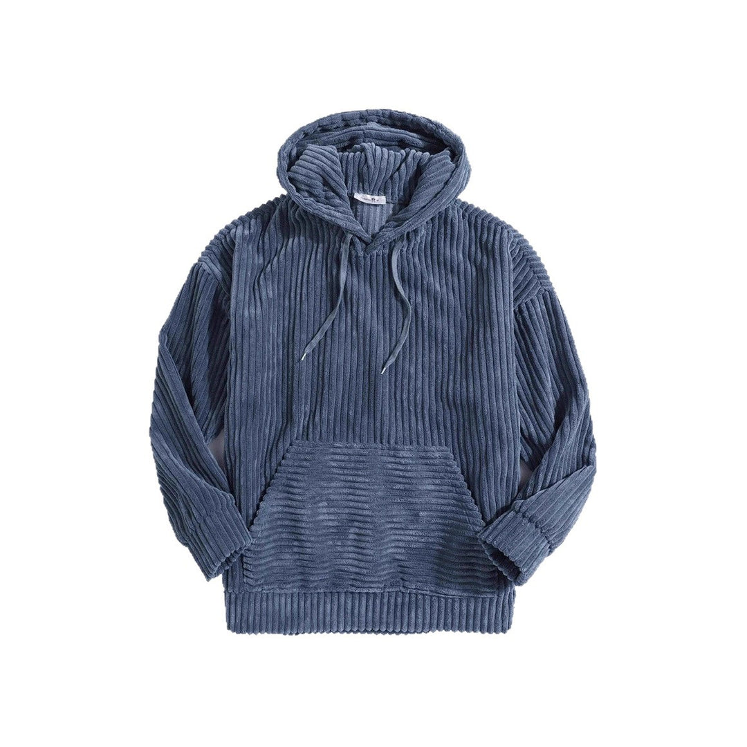 Damen gemütlicher Kapuzenpullover im modernen Rippdesign Drune