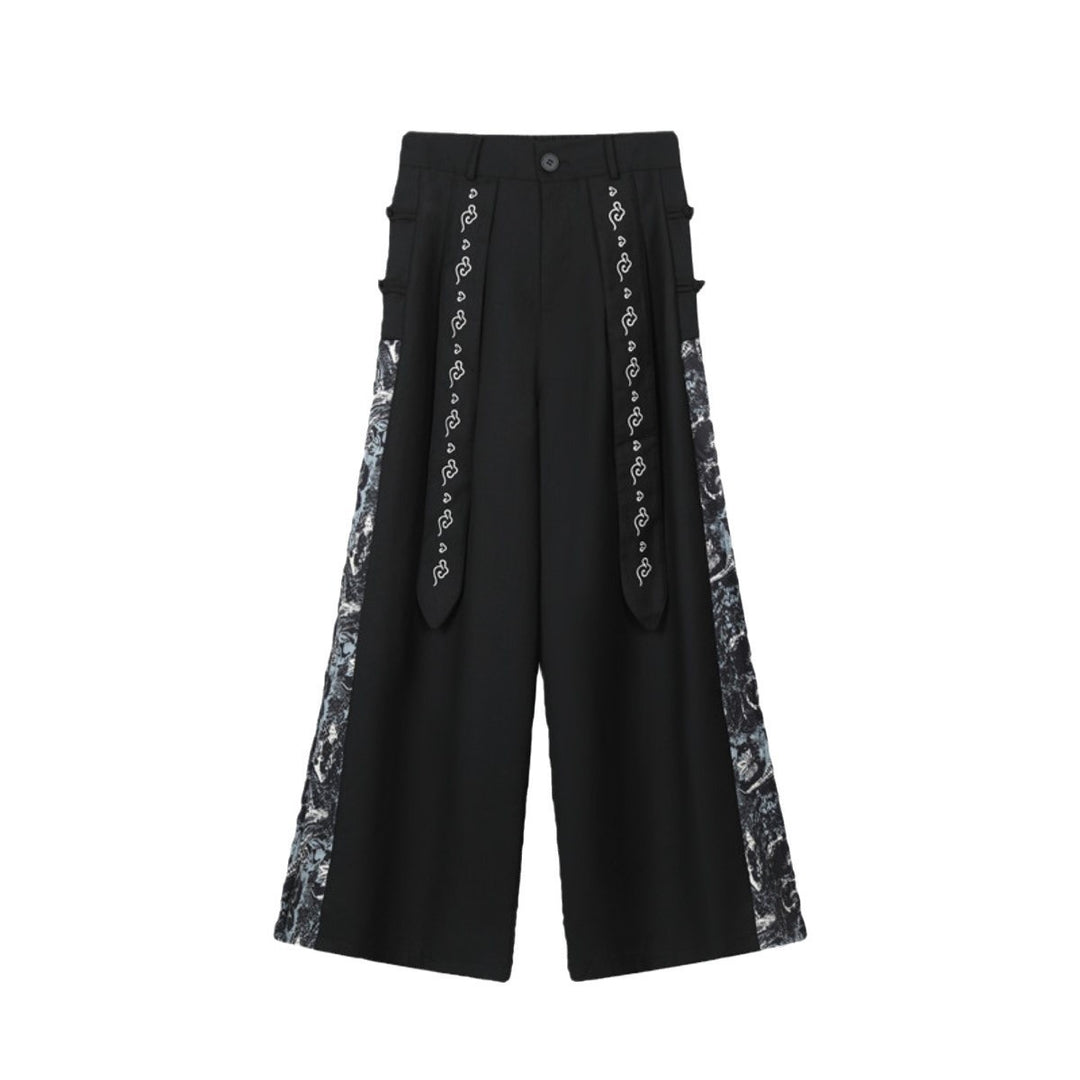 Herren weite Hose mit eleganten Seitenakzenten Drune