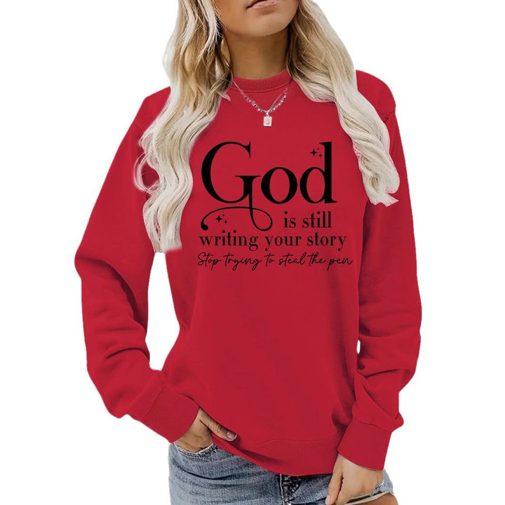 Damen Sweatshirt mit inspirierendem Schriftzug Drune