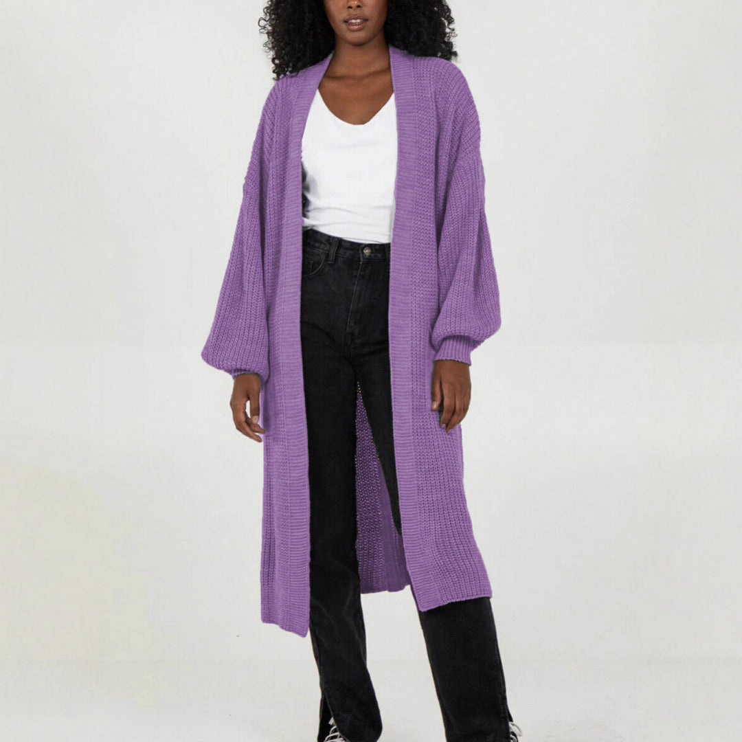 Damen Langstrickjacke mit lässigem Oversized-Schnitt und voluminösen Ärmeln Drune