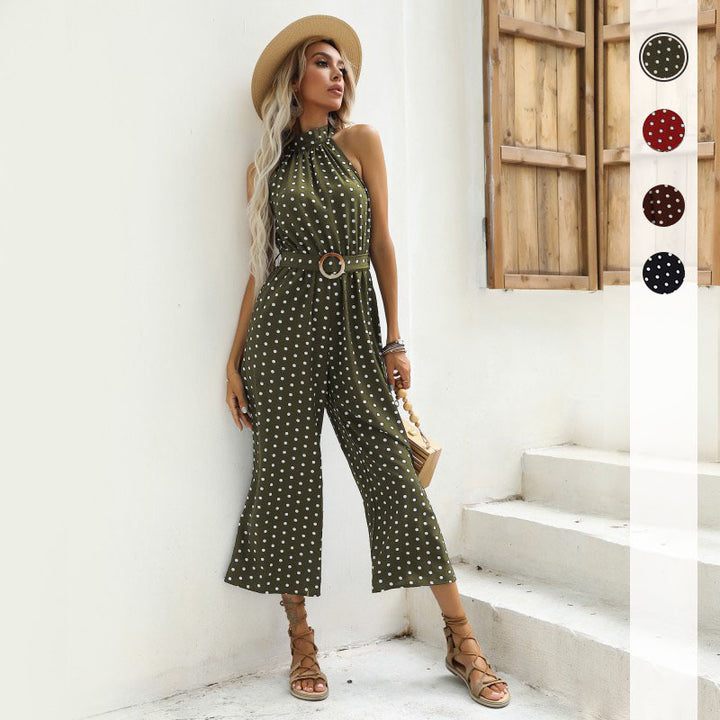 Damen Jumpsuit mit hochgeschlossenem Design und eleganter Taillierung Drune