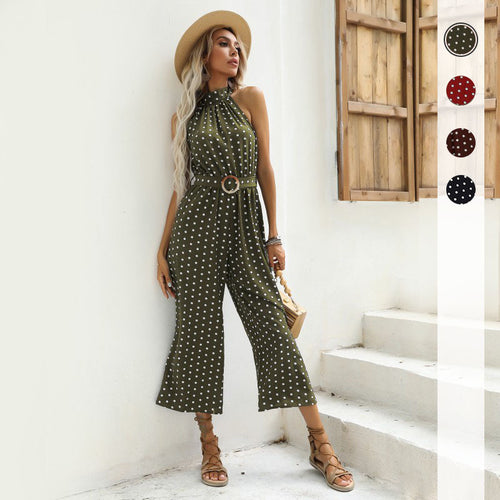 Damen Jumpsuit mit hochgeschlossenem Design und eleganter Taillierung Drune