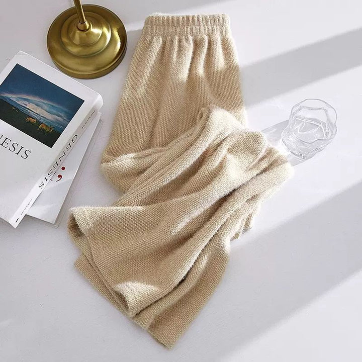 Damen Weiche Fleece-Hosen mit elastischem Bund Drune