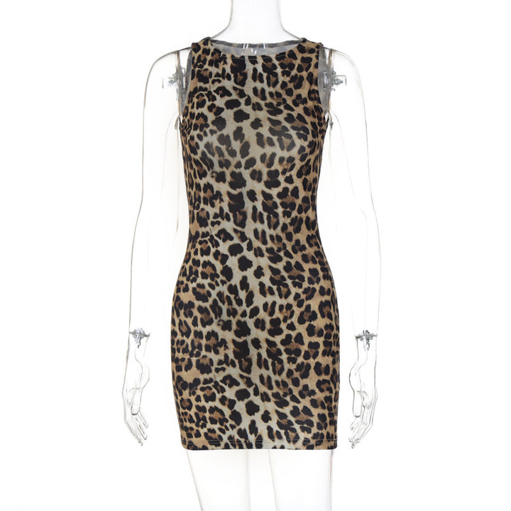 Damen Minikleid mit Leo-Muster Drune