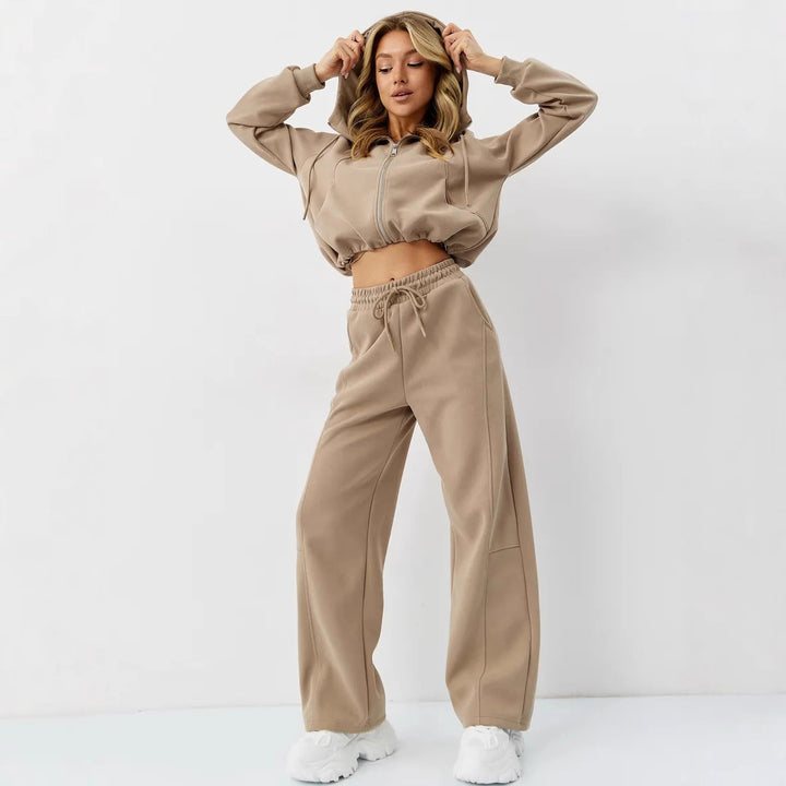 Damen hochwertige Kapuzenjacke mit frischem Design Drune