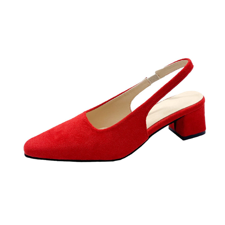 Damen Elegante Slingback Blockabsatz Mules Drune