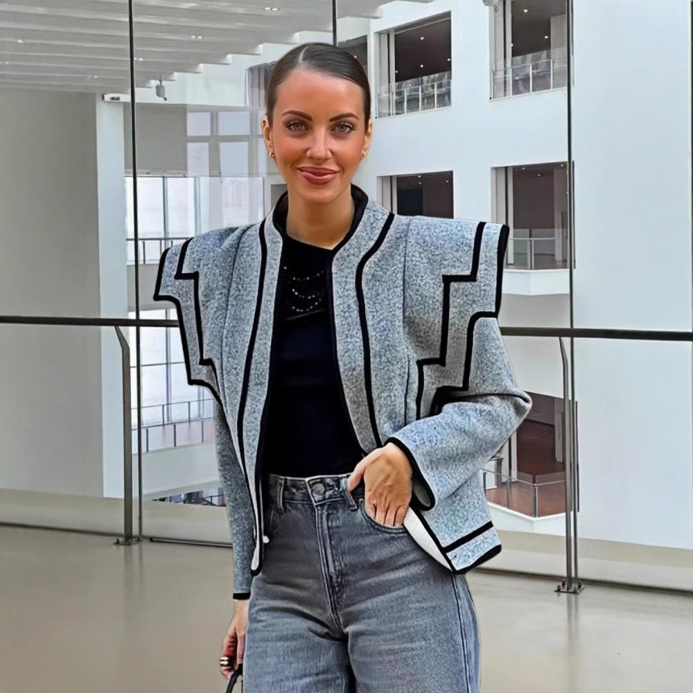 Damen Strukturierte Jacke mit sculpturalen Ärmeln Drune