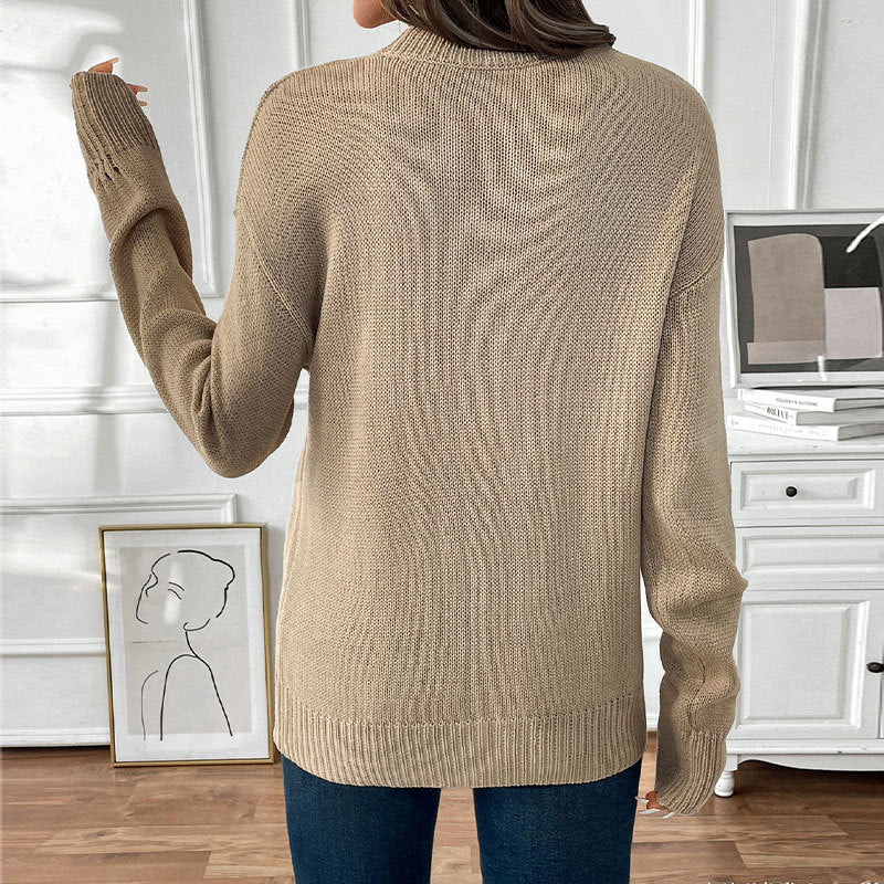 Damen Strickpullover mit fruchtigem Design und lässigem Schnitt Drune