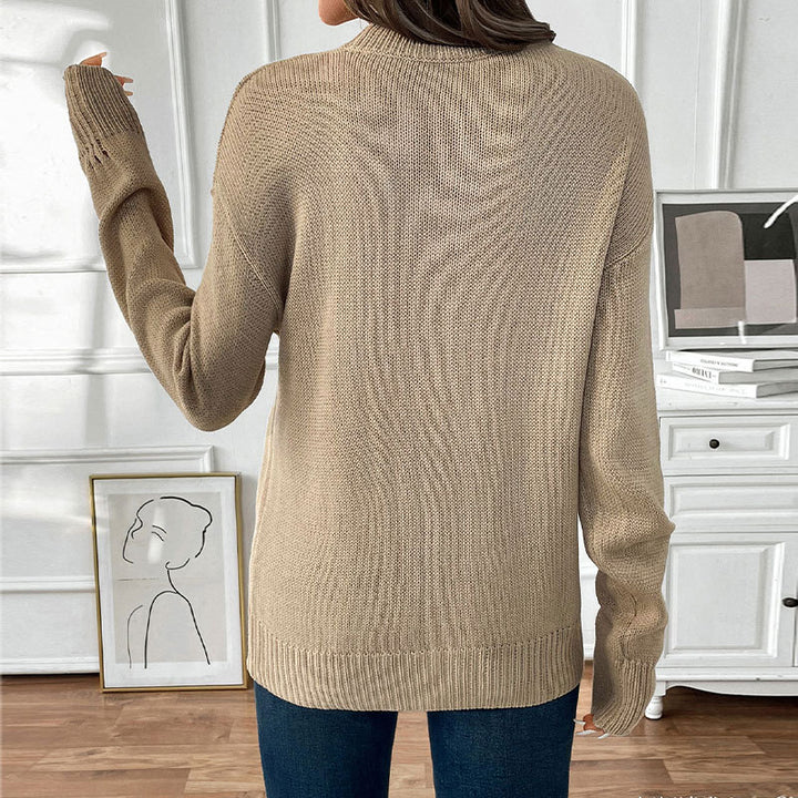 Damen Strickpullover mit fruchtigem Design und lässigem Schnitt Drune