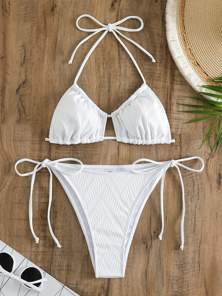 Damen Triangel-Bikini mit raffiniertem Rüschendesign Drune