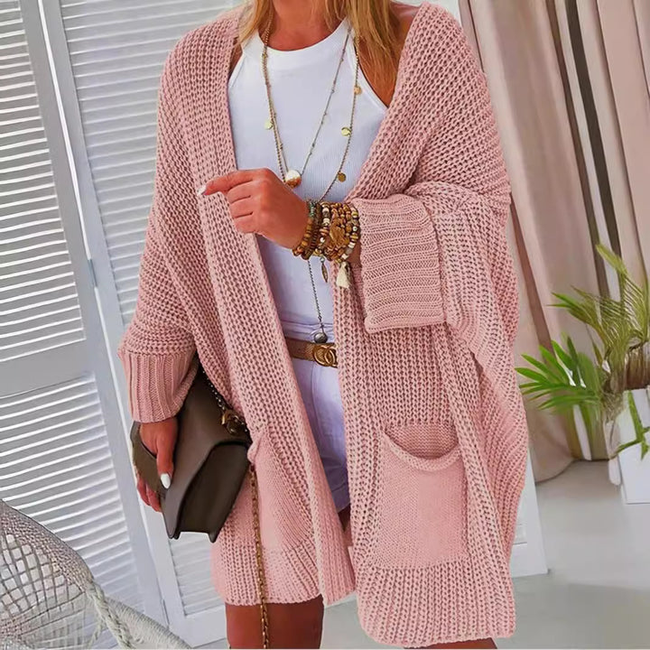 Damen Grobstrickjacke mit praktischen Taschen und lässigem Schnitt Drune