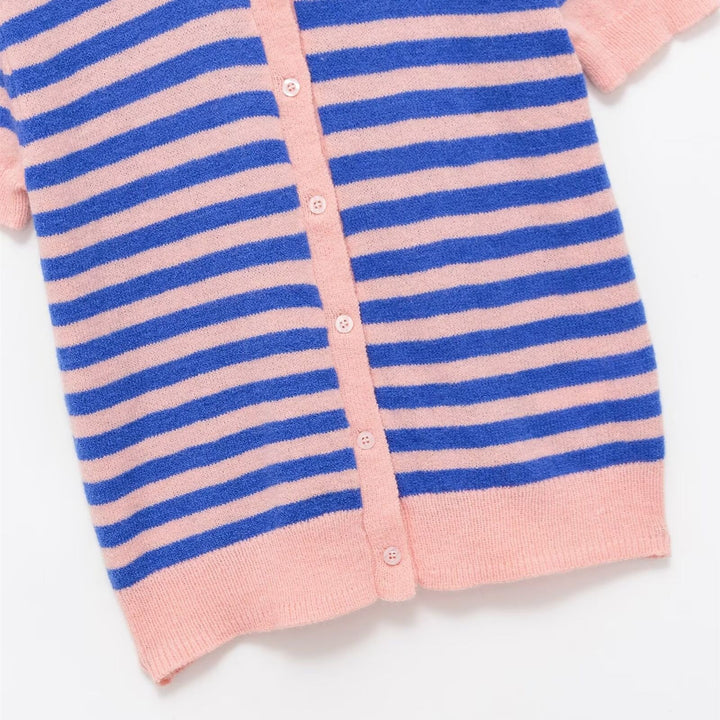 Damen Knopf-Down Pullover Drune