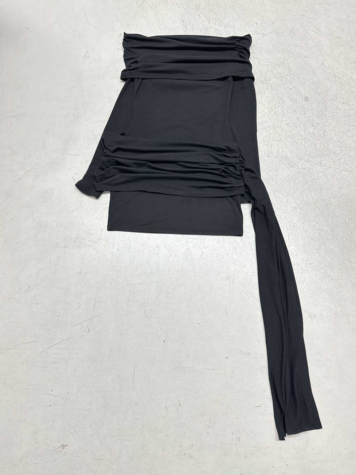 Damen Lounge-Top mit raffinierten Rüschendetails und elastischem Saum Drune