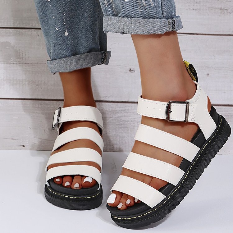 Damen Komfortable und trendige Riemchen-Sandalen Drune