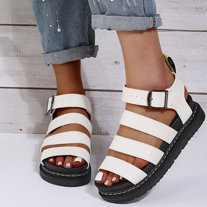 Damen Komfortable und trendige Riemchen-Sandalen Drune