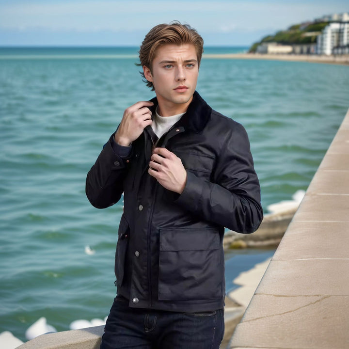 Herren modische Utility-Jacke Drune