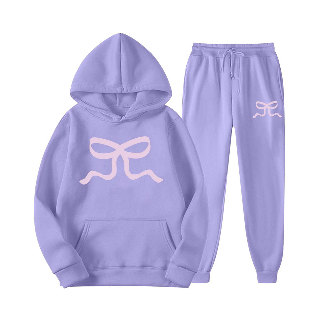 Damen lässiger Hoodie und Jogginghose Set Drune