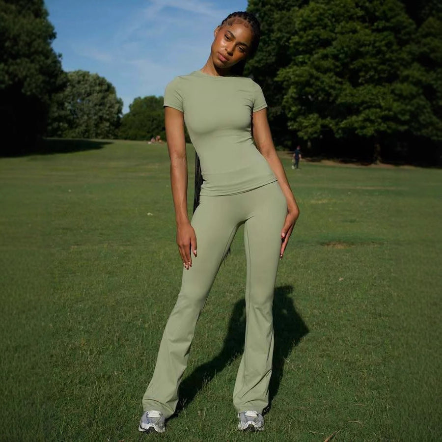 Damen Sportliches Yoga-Outfit Drune