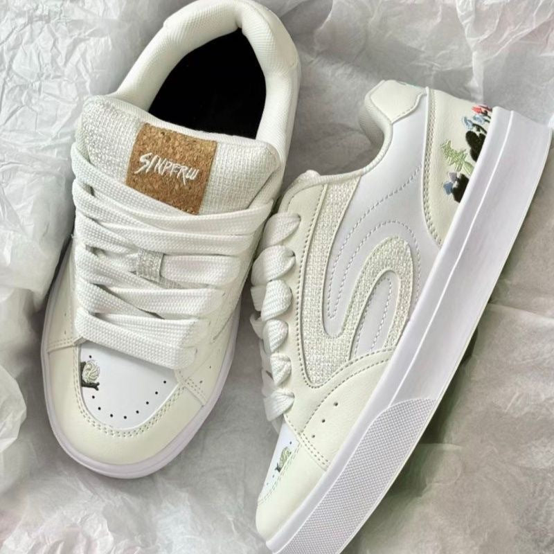 Damen Sportliche Sneakers mit tierischen Motiven und atmungsaktiver Oberflächenstruktur Drune