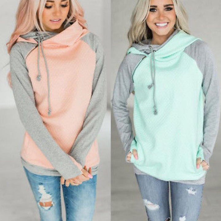 Damen Sportlicher Kapuzenpullover mit atmungsaktivem Design und lässigem Schnitt Drune