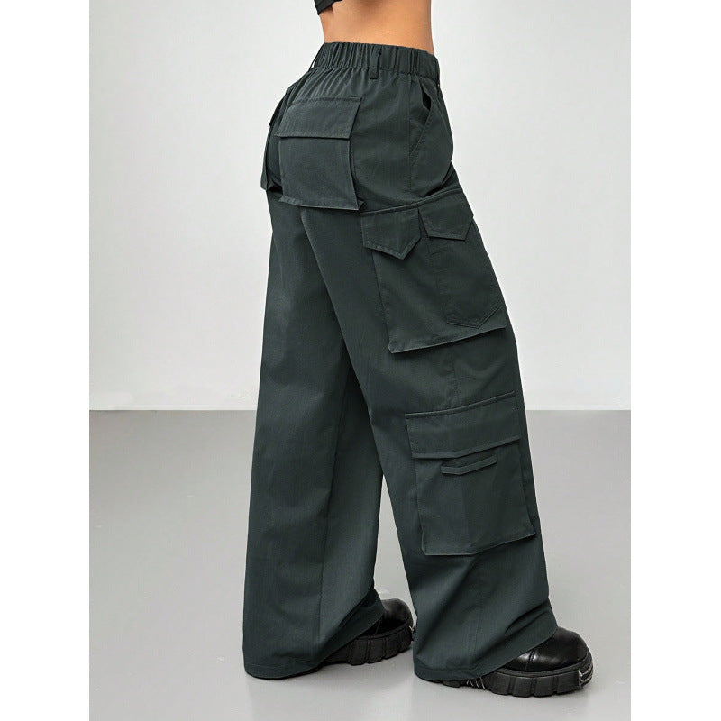 Damen Cargo-Hose mit weitem Schnitt und praktischen Taschen Drune