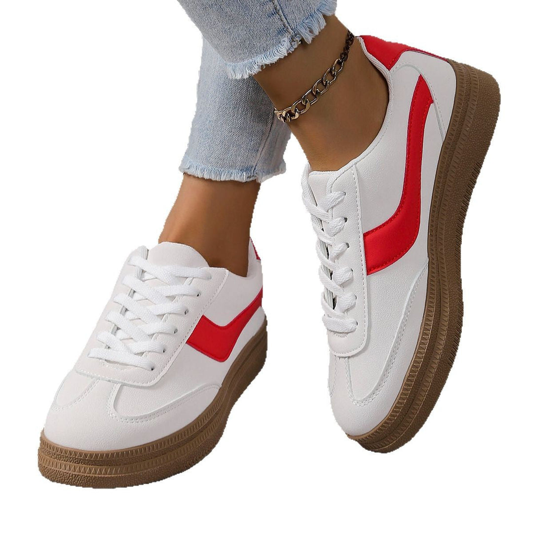 Damen Sportliche Sneaker mit modischem Farbkontrast und rutschfester Sohle Drune