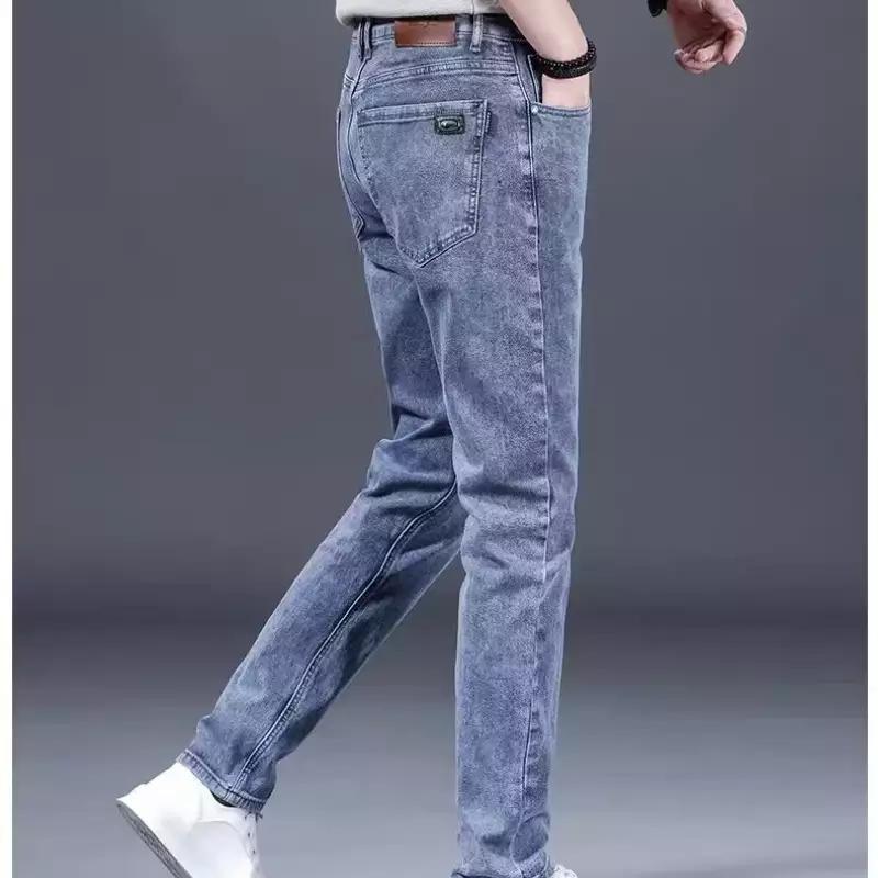 Herren modische Slim-Fit Jeans aus weichem Denim Drune