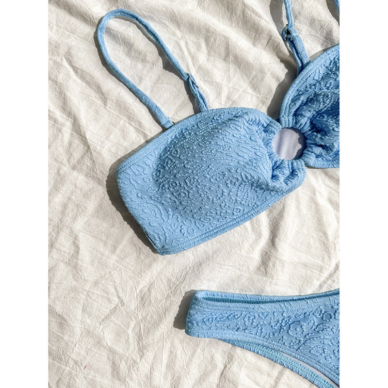 Damen Bandeau-Bikini mit strukturiertem Gewebe Drune
