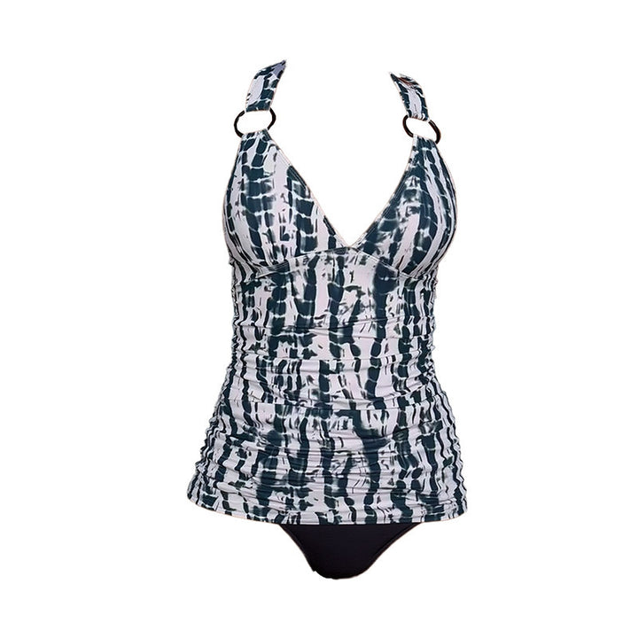 Damen Tankini mit tiefem V-Ausschnitt und modischen Ringdetails Drune