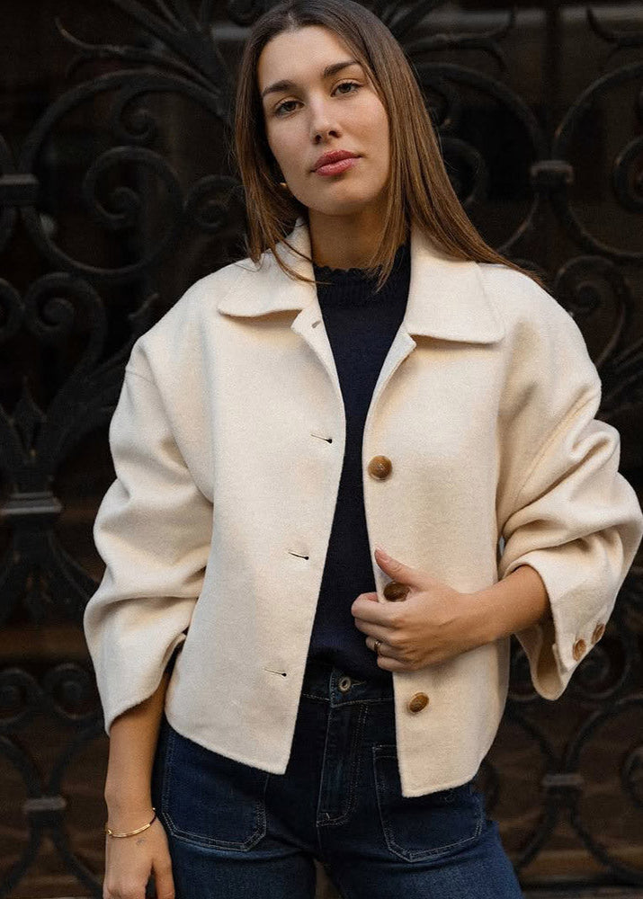 Drune | Grace - Kurz geschnittene Wollmischjacke