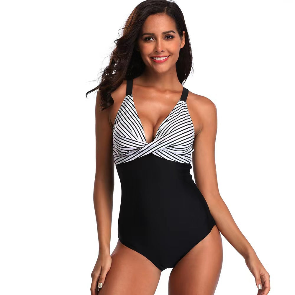 Damen Eleganter Bademode-Einteiler mit innovativem Knoten-Design Drune