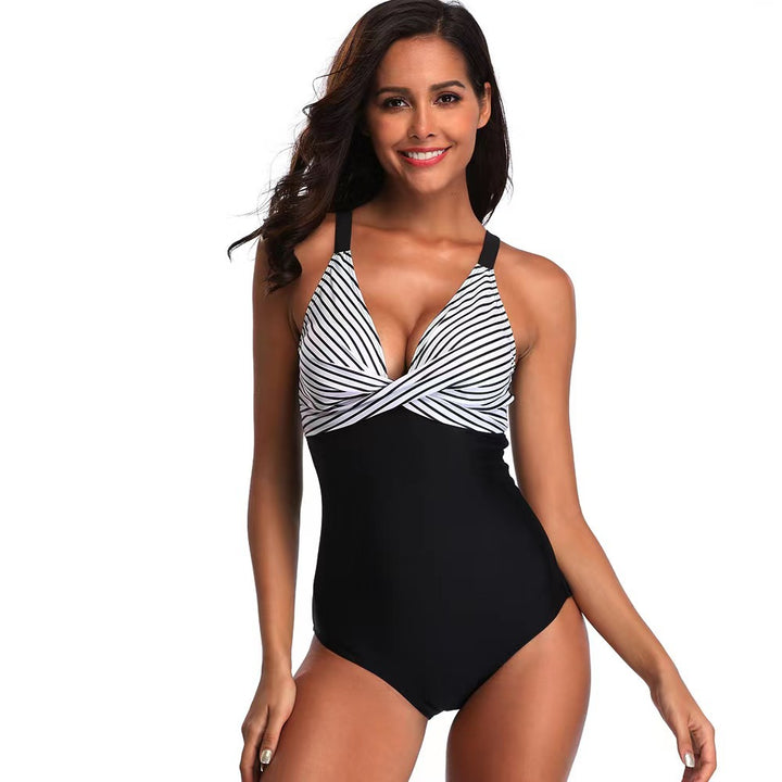 Damen Eleganter Bademode-Einteiler mit innovativem Knoten-Design Drune