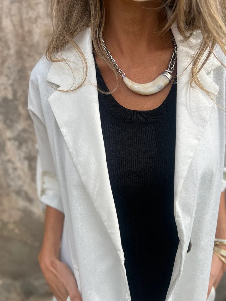 Damen leichte und elegante Blazerjacke Drune