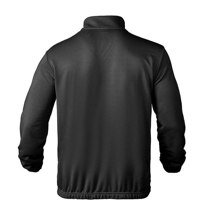 Herren modisches Sweatshirt mit Kragen und Lederdetails Drune