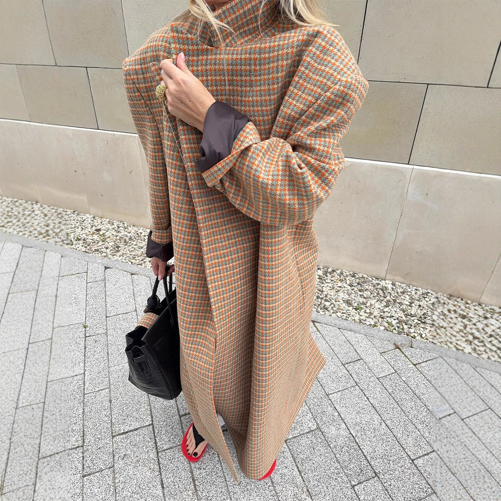 Damen Oversized Doppelreiher-Mantel Drune